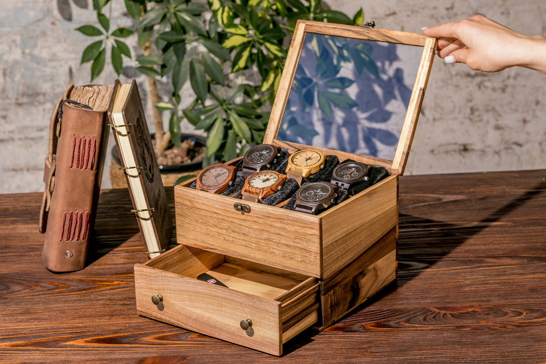 Watch box with accessory drawer - 6 Watches photo №2