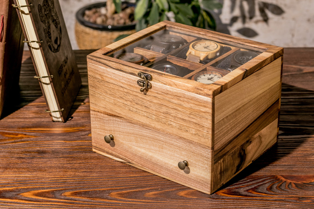 Watch box with accessory drawer - 6 Watches photo №4