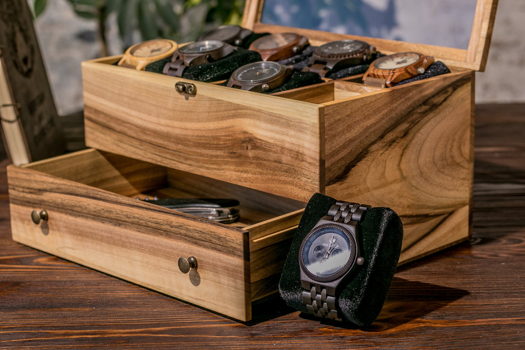 Watch box with accessory drawer - 8 Watches photo №7