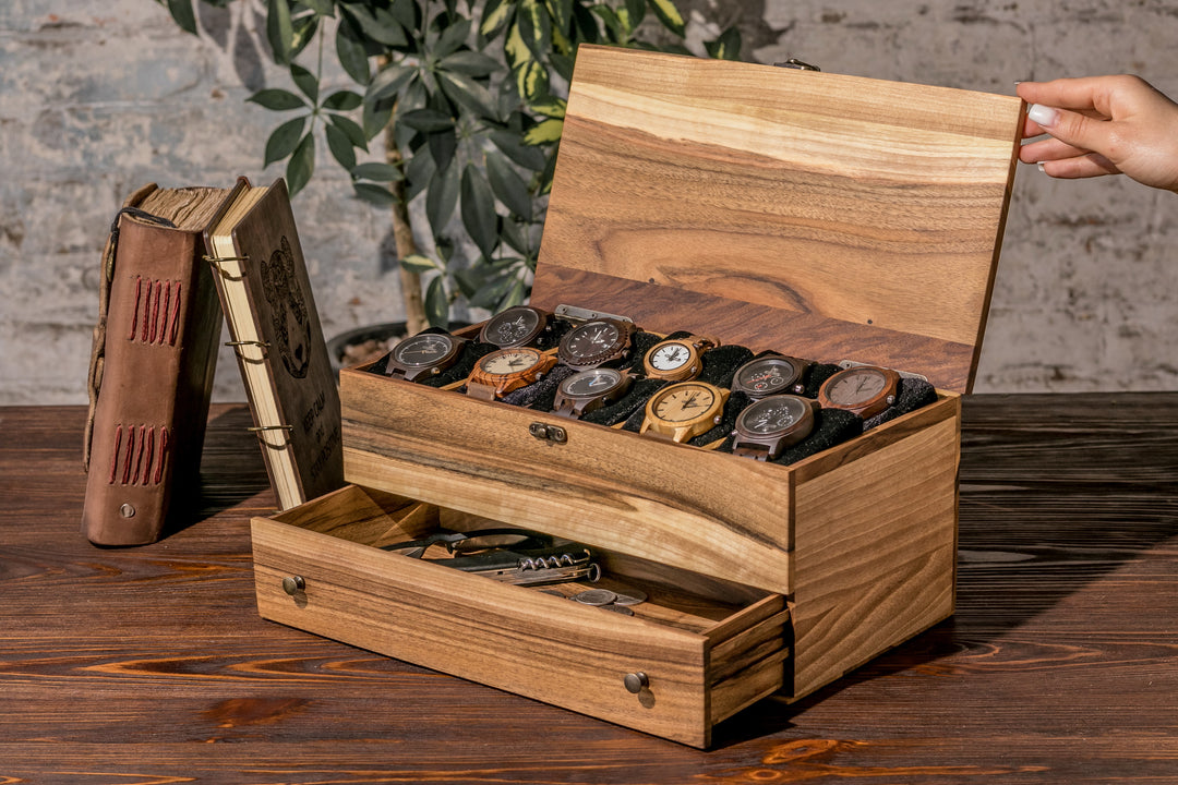Watch box with accessory drawer - 10 Watches photo №2