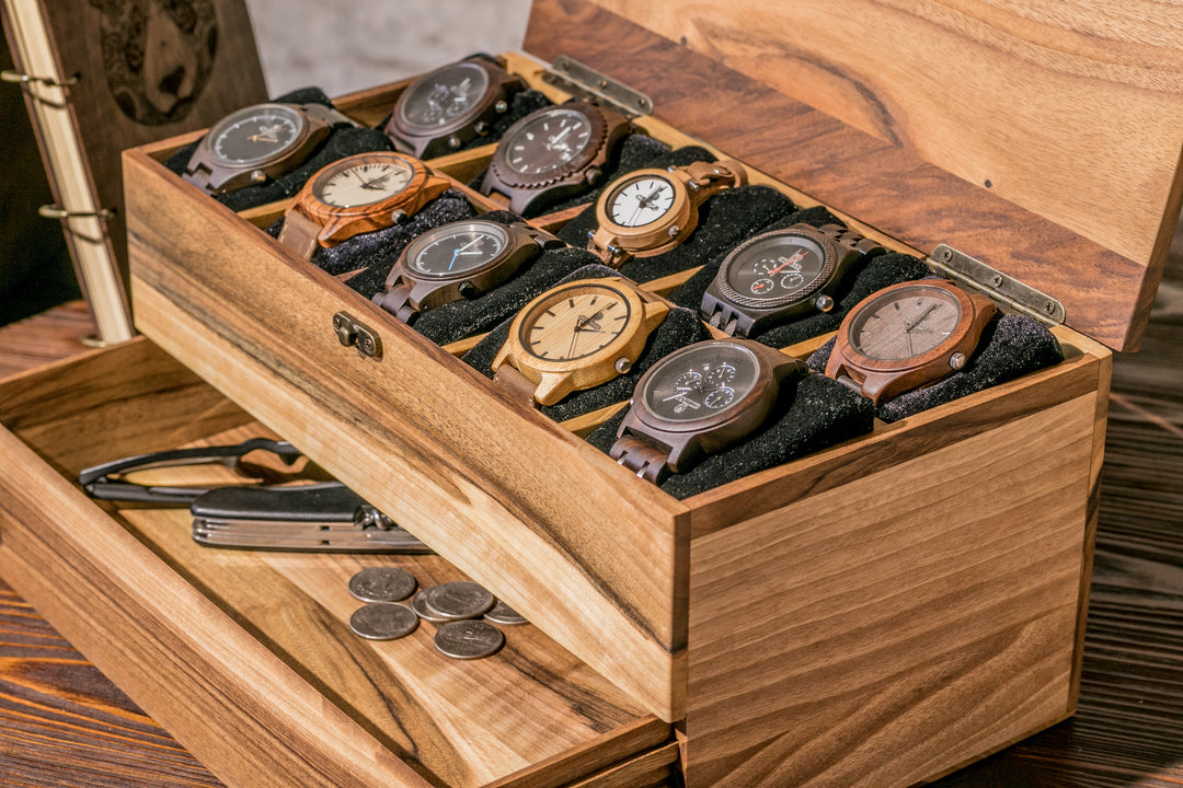 Watch box with accessory drawer - 10 Watches photo №5