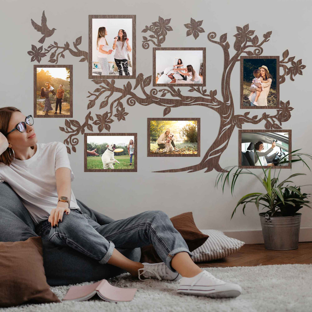 Customizable Wooden Family Tree Wall Art photo №9