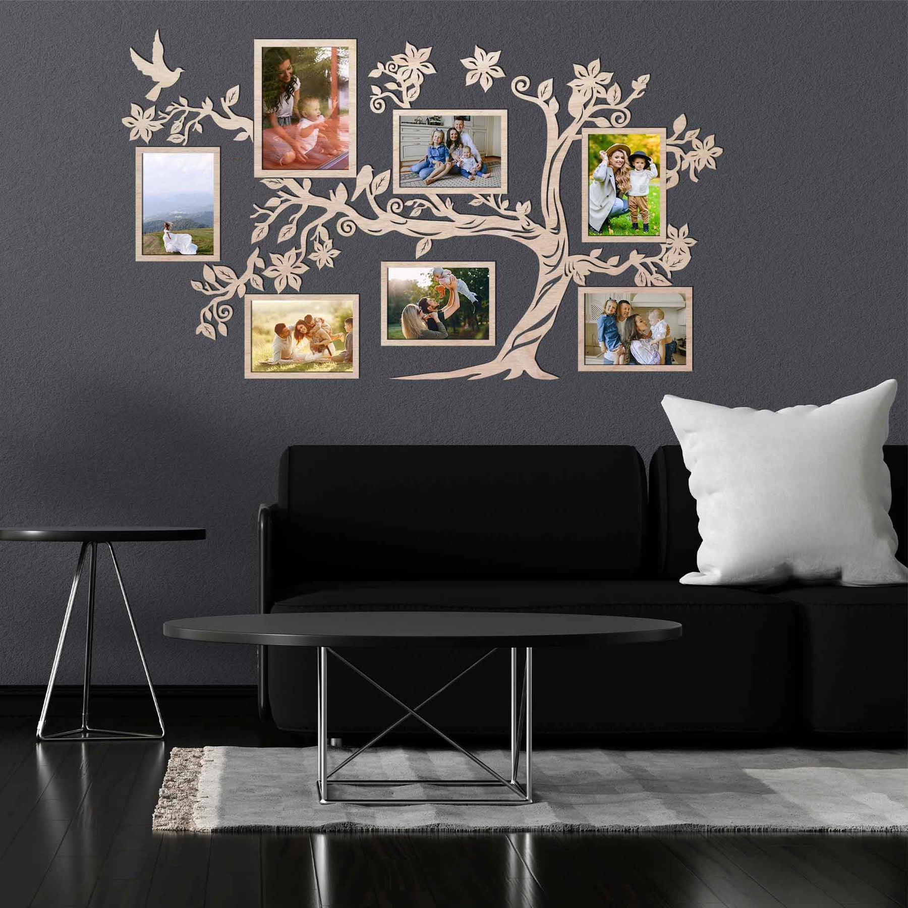 Customizable Wooden Family Tree Wall Art – skinwoodukraine