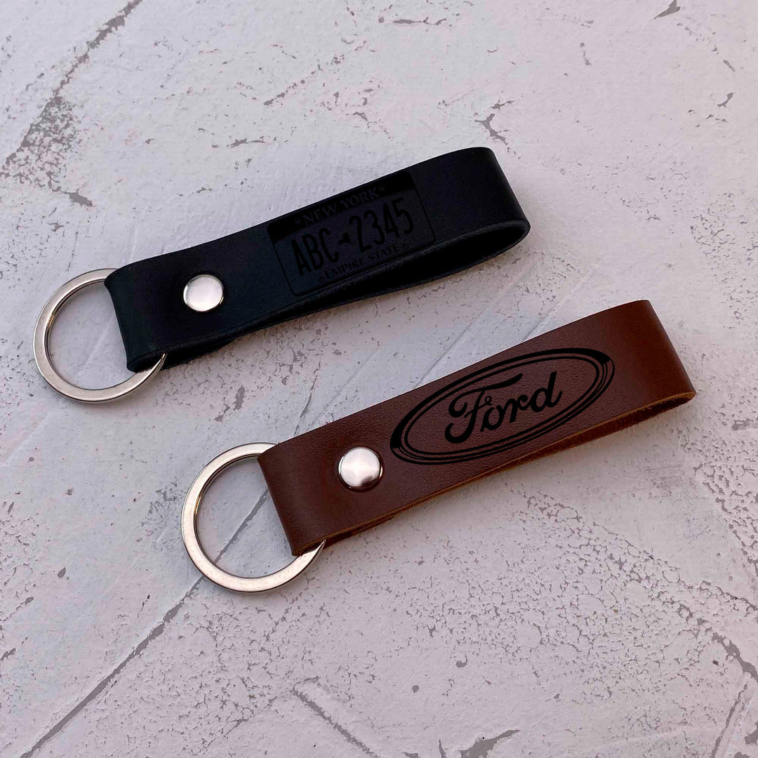 Custom car leather keychain photo №5