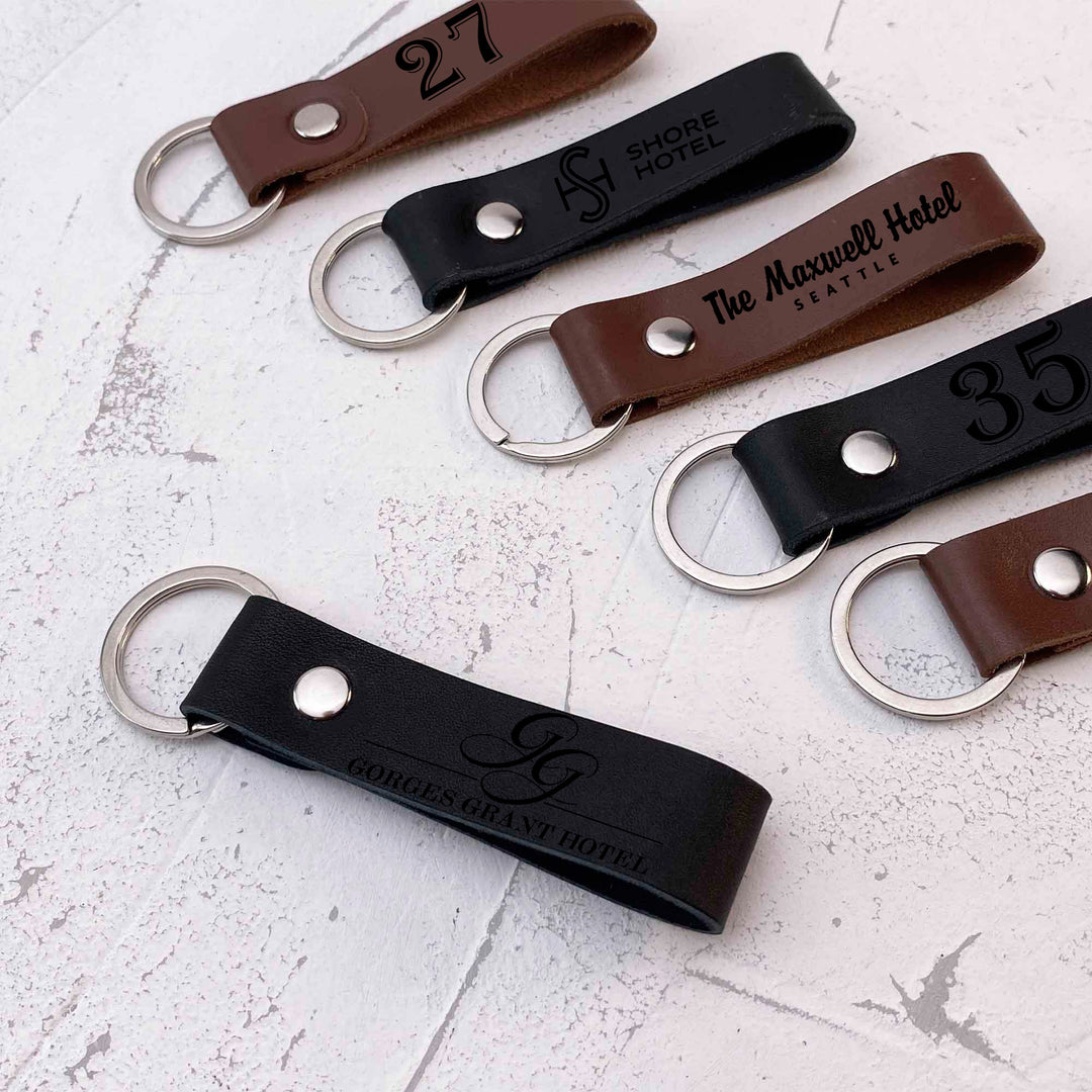 Hotel Leather Keychain photo №2