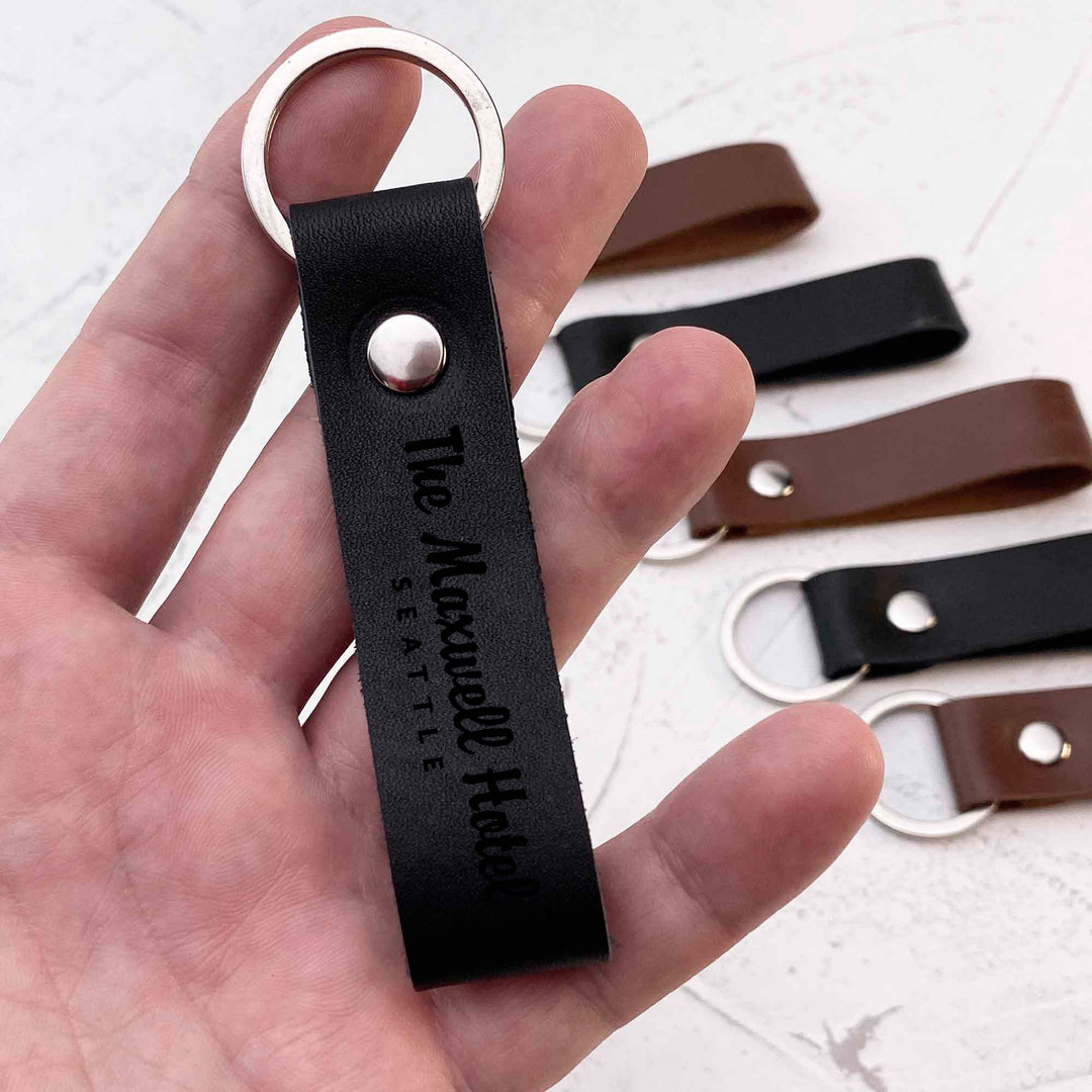 Hotel Leather Keychain photo №4