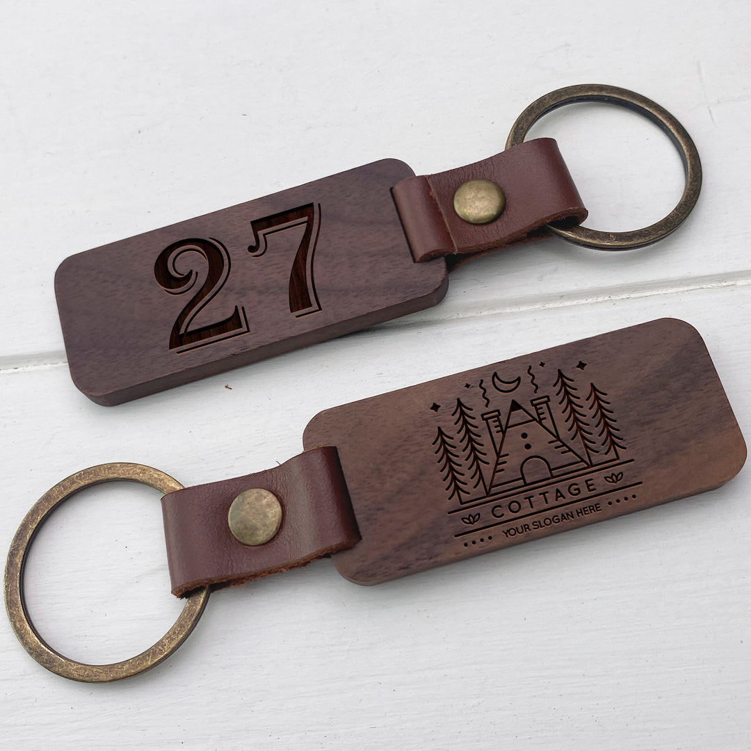 Hotel Wooden Keychain photo №2