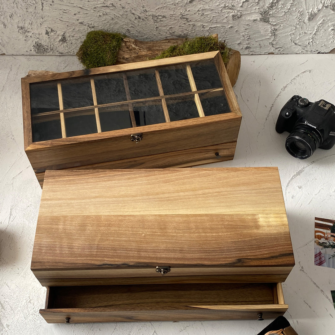 Watch box with accessory drawer - 12 Watches photo №9