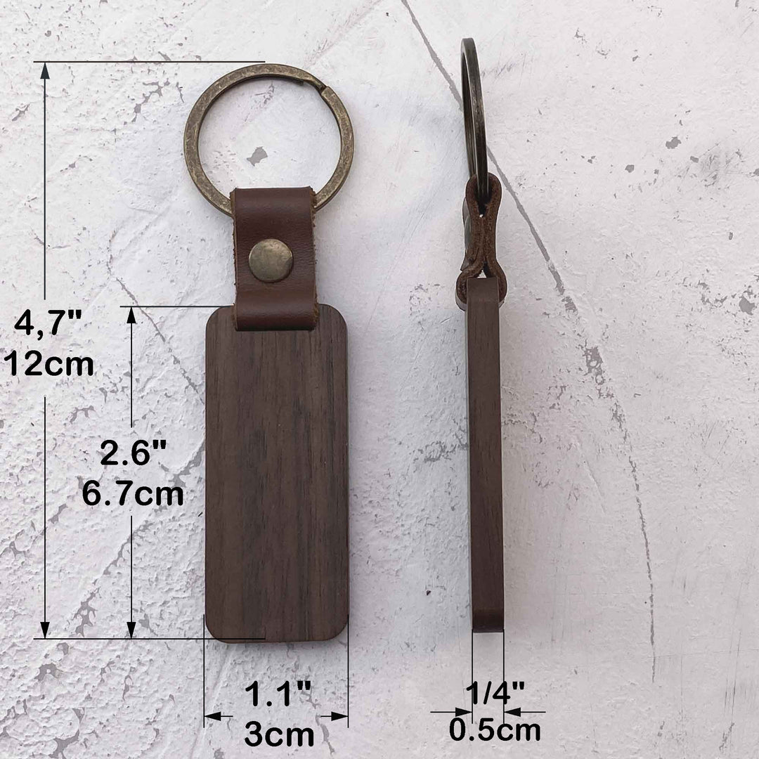 Custom wooden keychain photo №10
