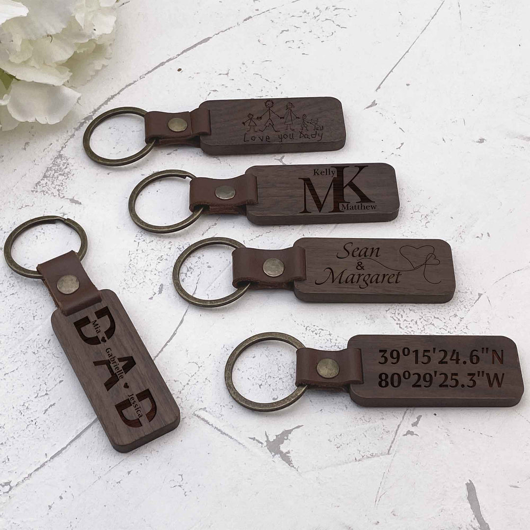 Custom wooden keychain photo №12