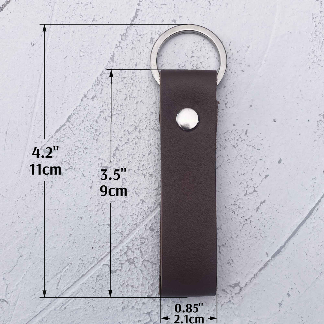 Personalized Leather Keychain photo №9