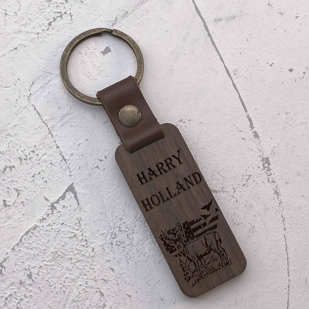 Custom wooden keychain photo №6