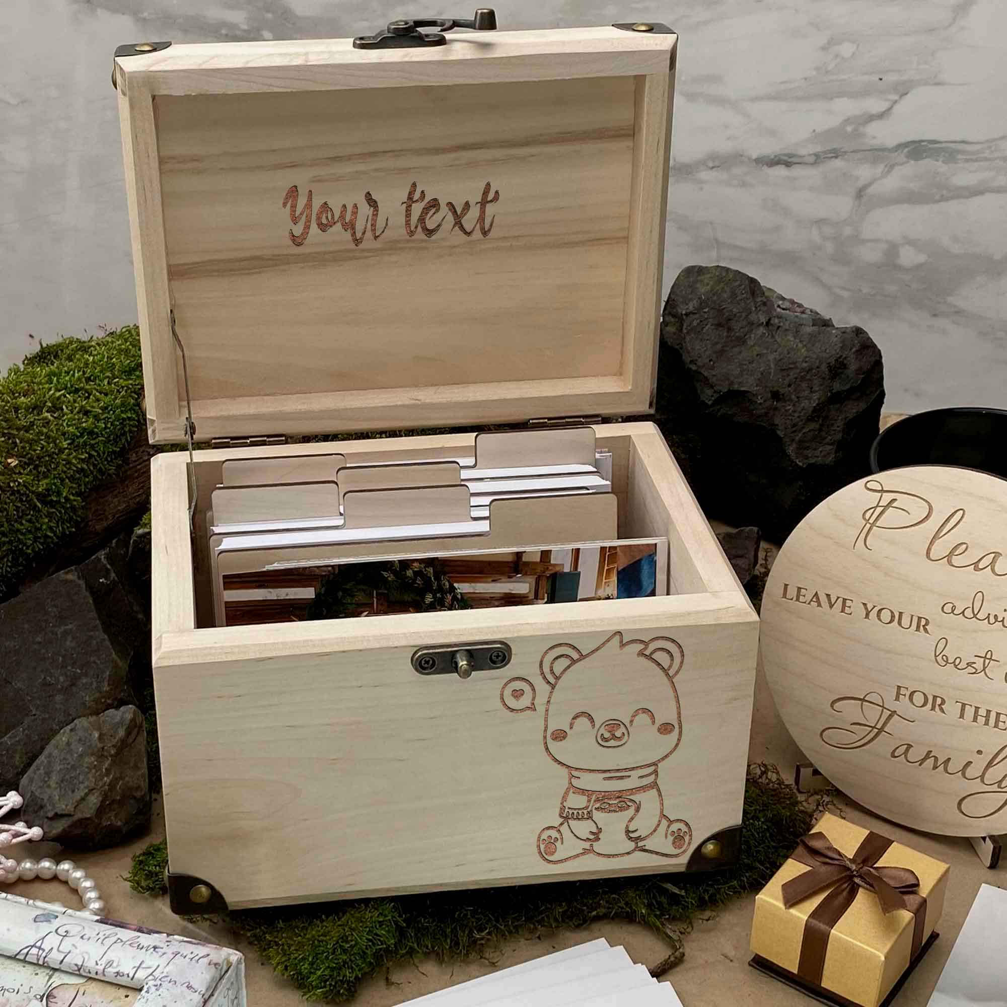 Wooden memories Baby box