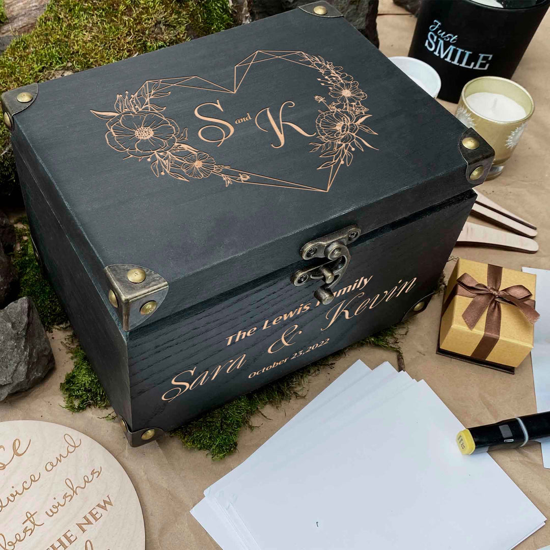 Wooden Memories Box Engraving Heart photo №15