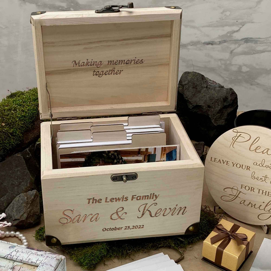 Wooden Memories Box Engraving Heart photo №8