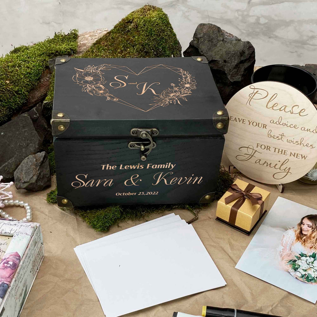 Wooden Memories Box Engraving Heart photo №9