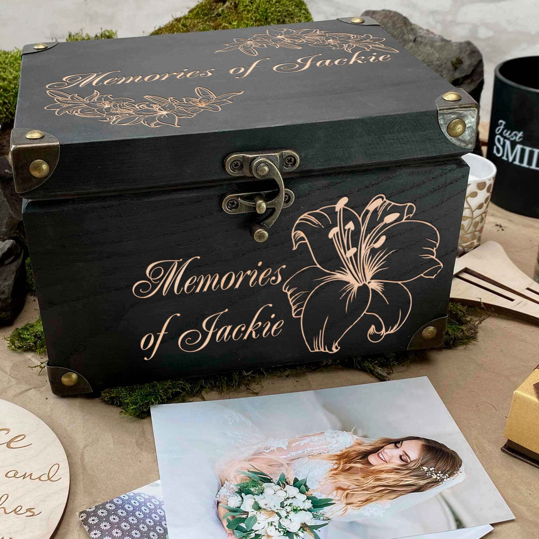 Wooden memories wedding box photo №15