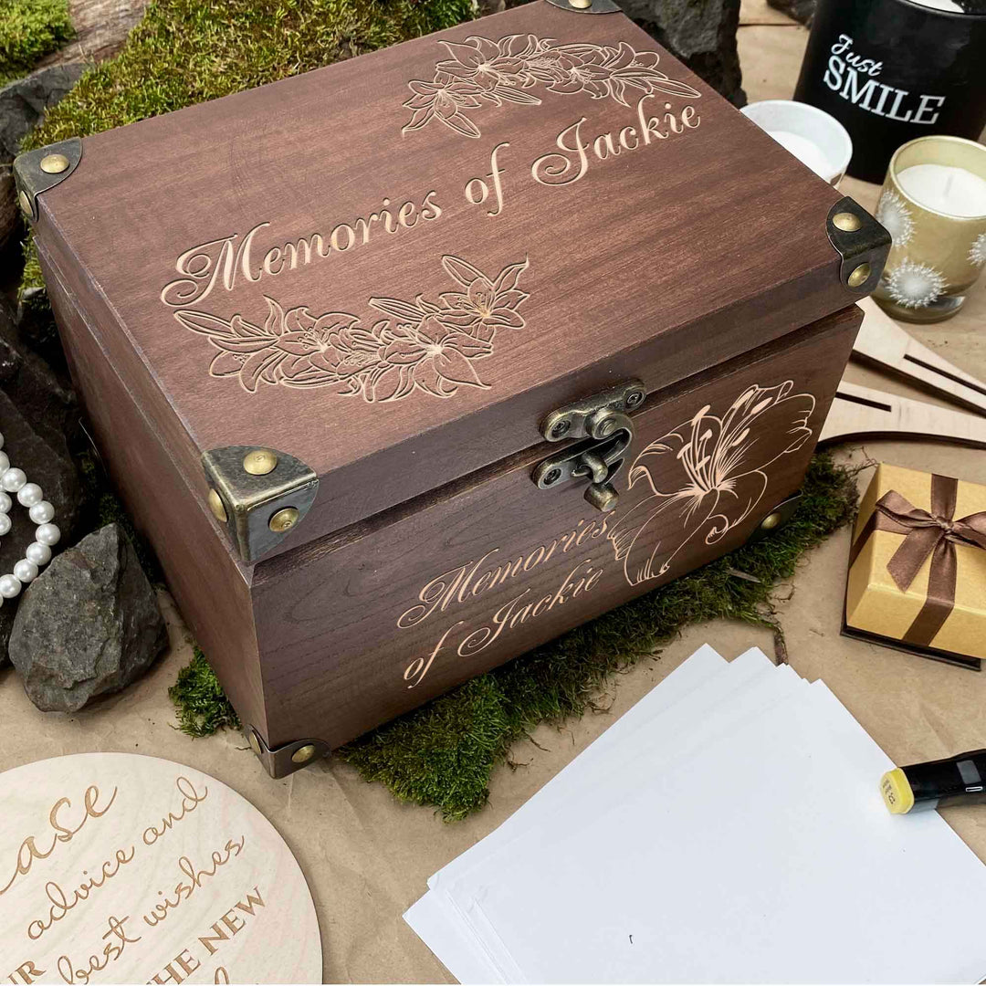 Wooden memories wedding box photo №16