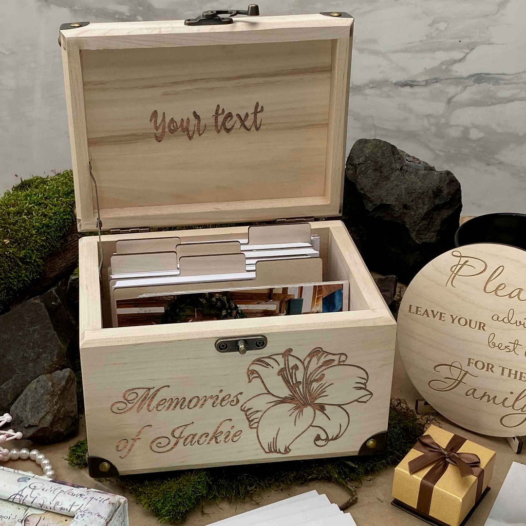 Wooden memories wedding box photo №4