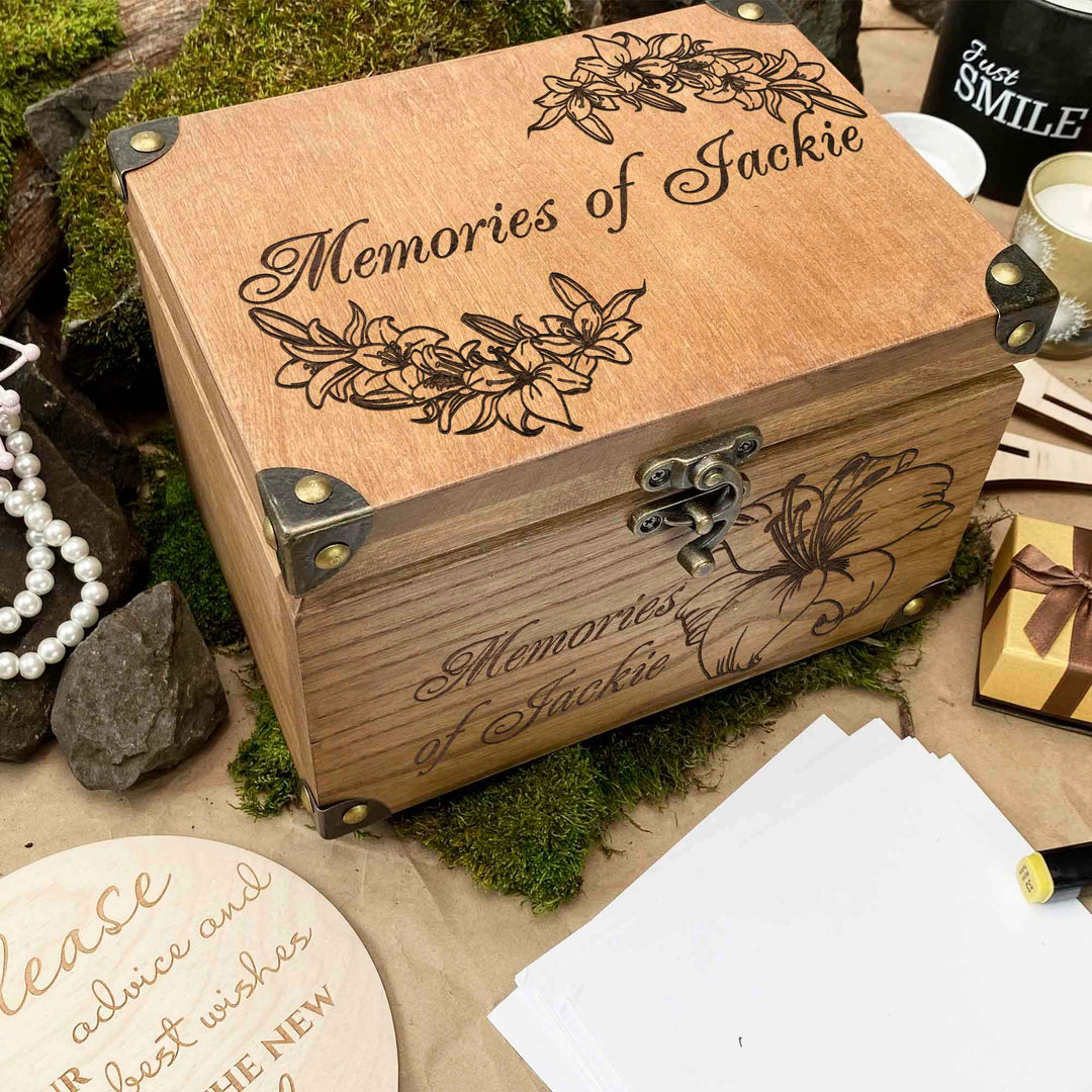 Wooden memories wedding box photo №6