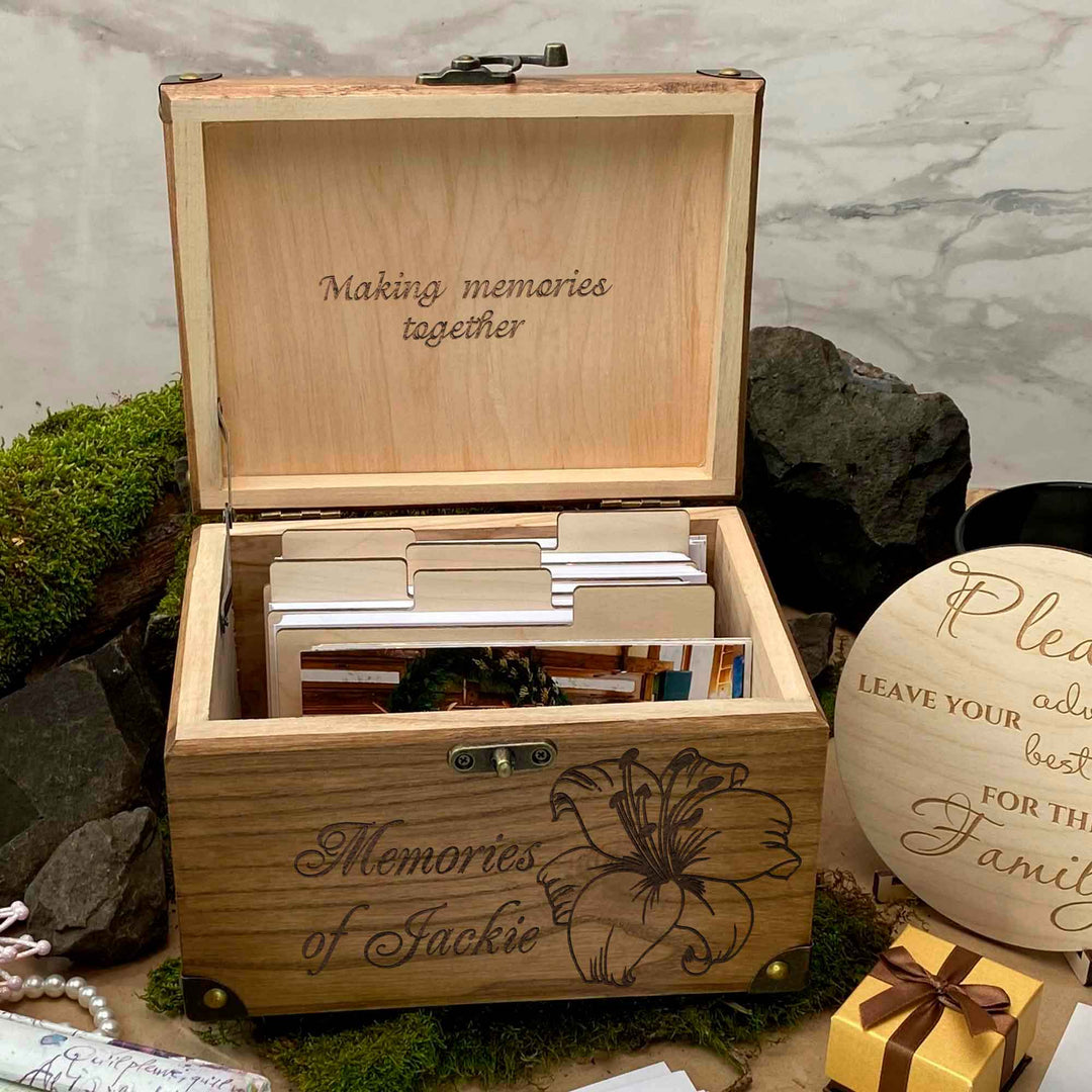 Wooden memories wedding box photo №7