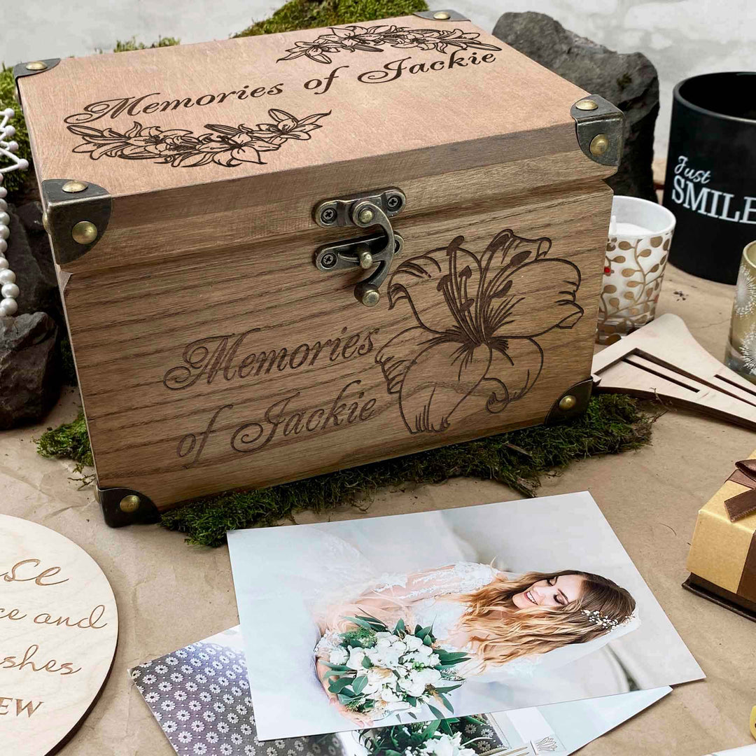 Wooden memories wedding box photo №8