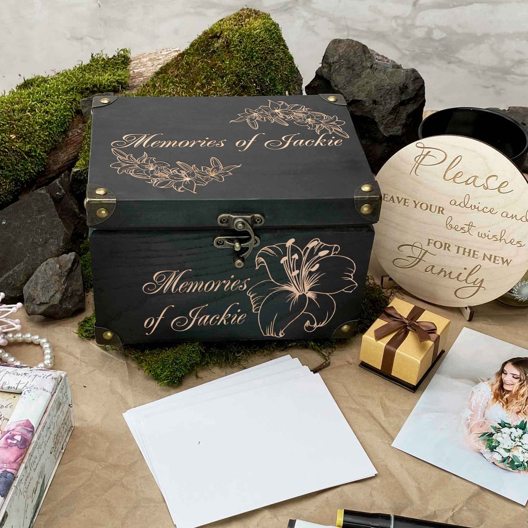 Wooden memories wedding box photo №9