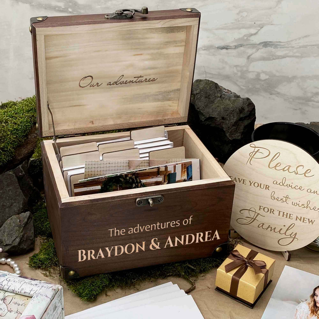 Wooden Memories Box Engraving Mountain photo №12