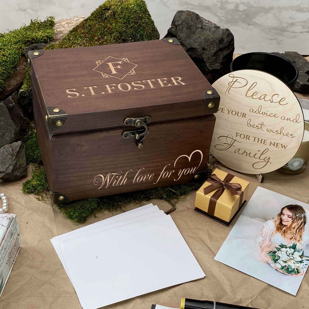 Wooden Memories Box Engraving Name photo №10