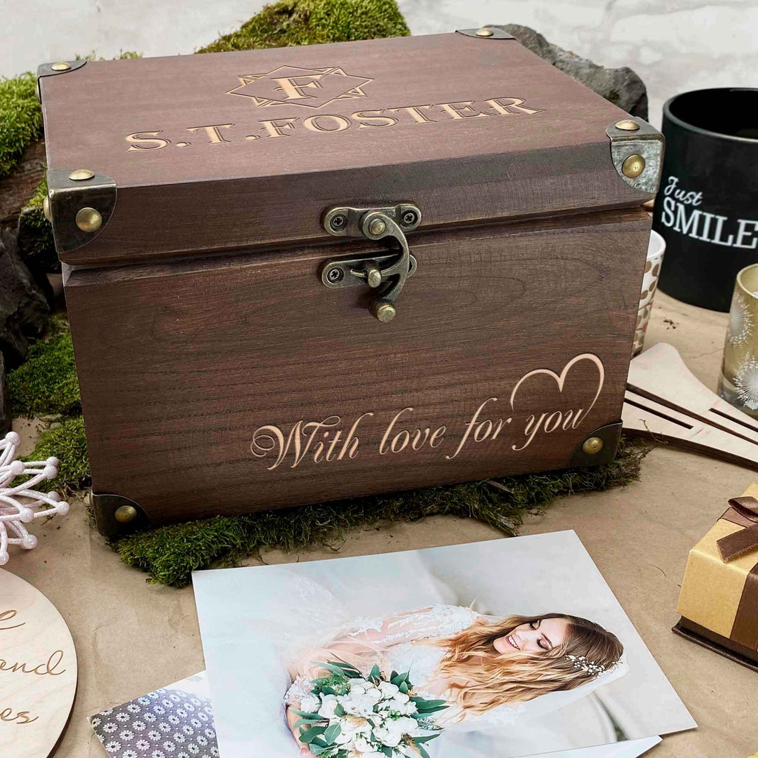 Wooden Memories Box Engraving Name photo №14