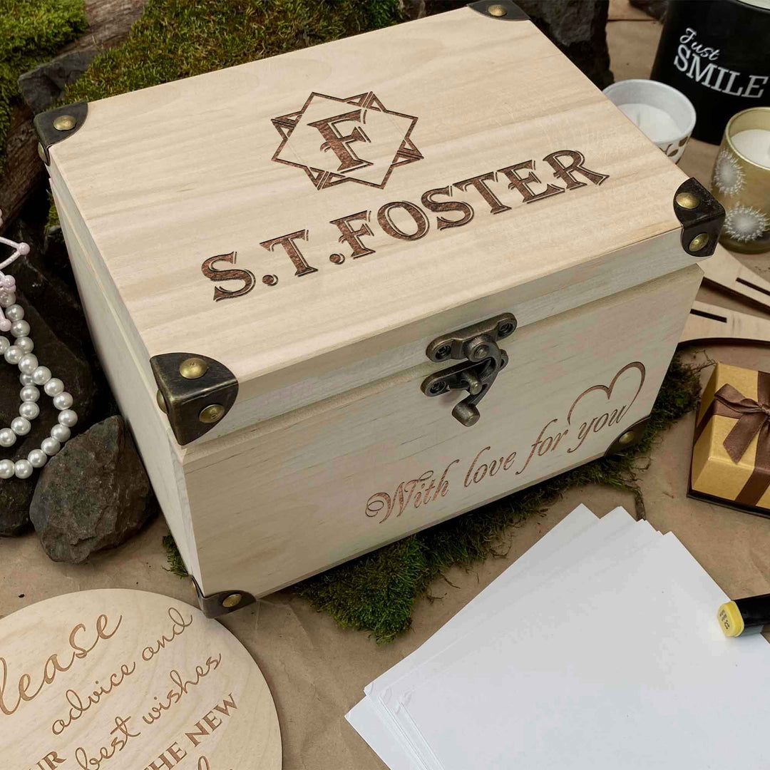 Wooden Memories Box Engraving Name photo №2