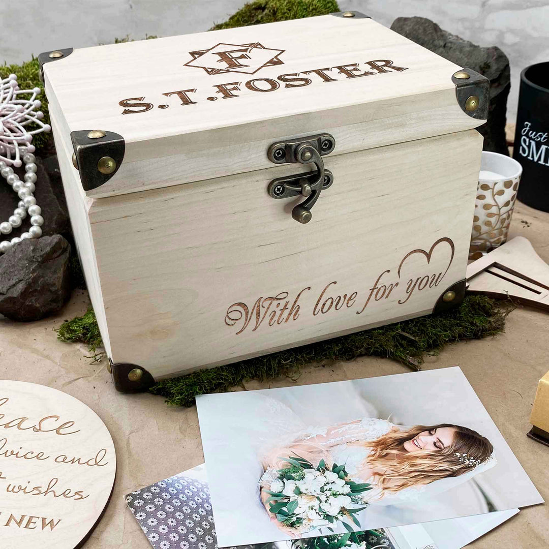 Wooden Memories Box Engraving Name photo №3