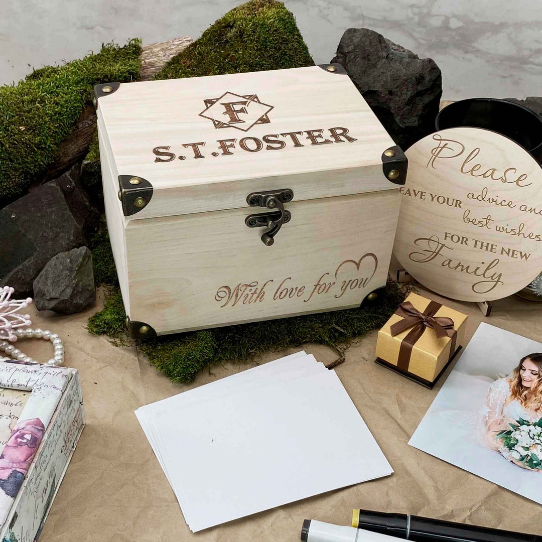 Wooden Memories Box Engraving Name photo №4