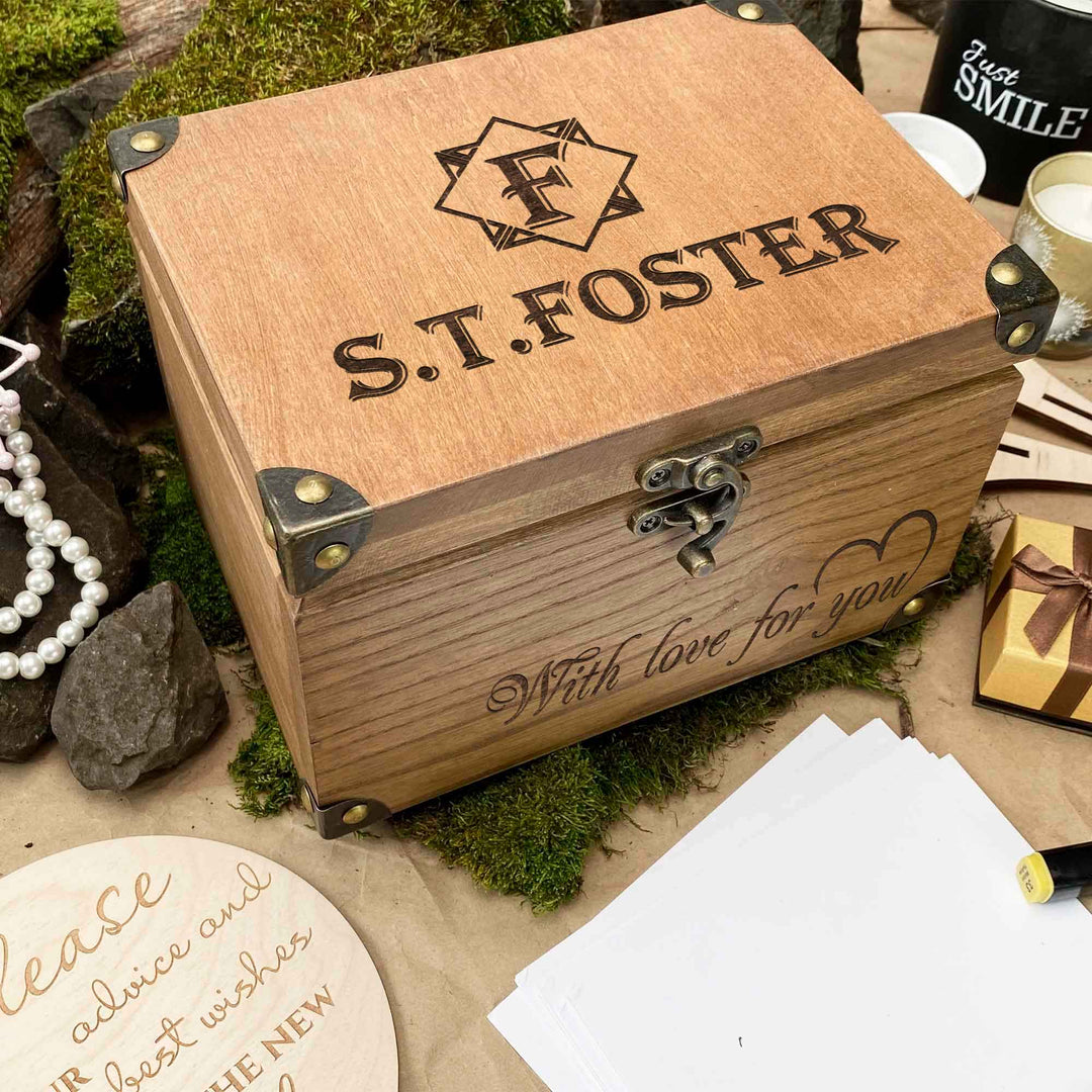 Wooden Memories Box Engraving Name photo №6