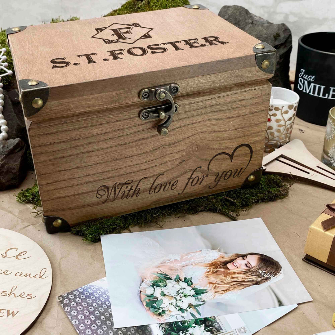 Wooden Memories Box Engraving Name photo №8