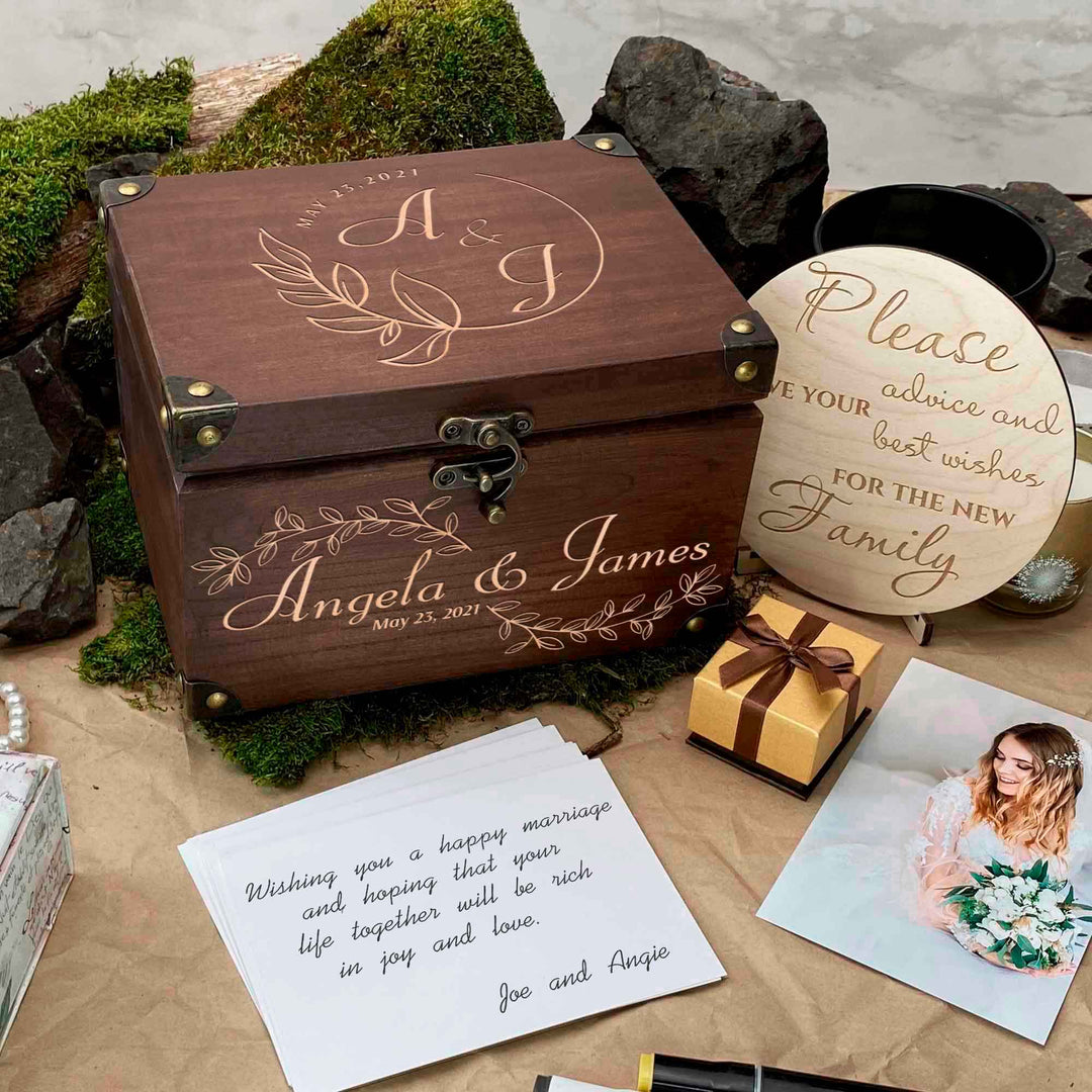 Wooden Memories Box Engraving Wedding Day photo №10