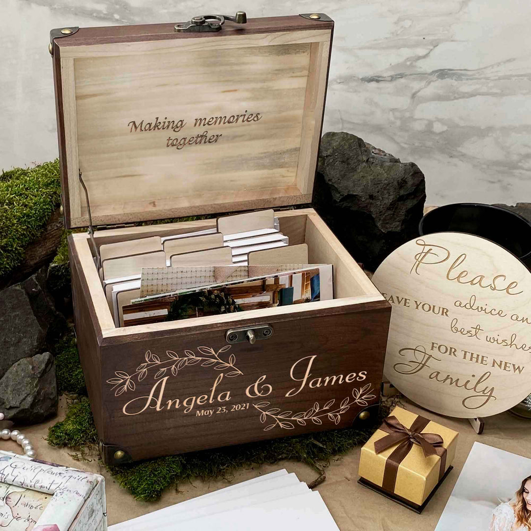 Wooden Memories Box Engraving Wedding Day photo №12