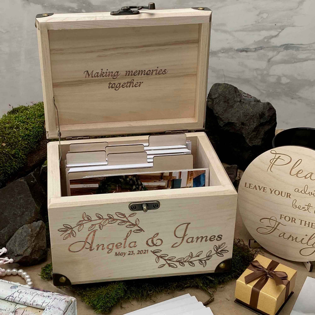 Wooden Memories Box Engraving Wedding Day photo №4