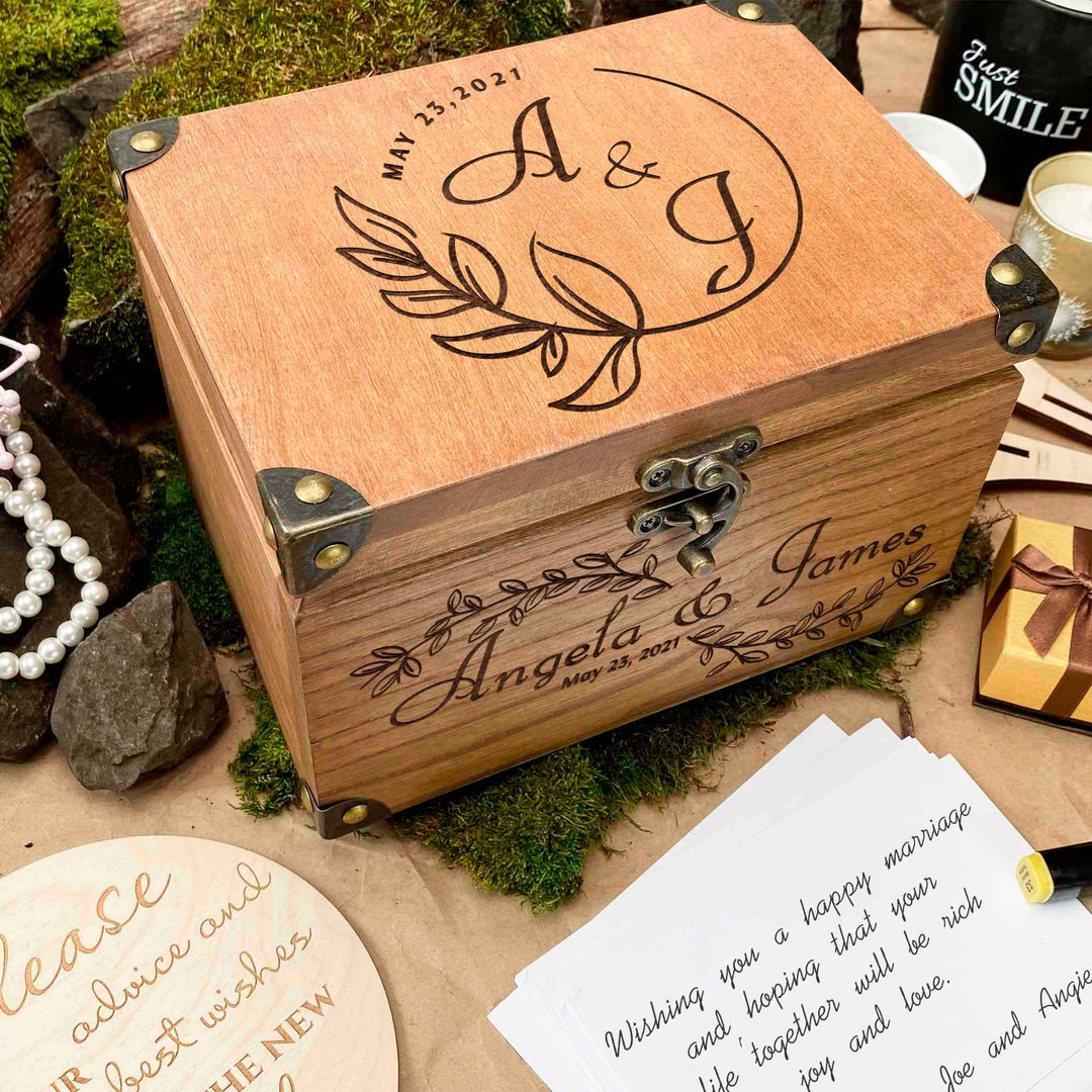 Wooden Memories Box Engraving Wedding Day photo №6