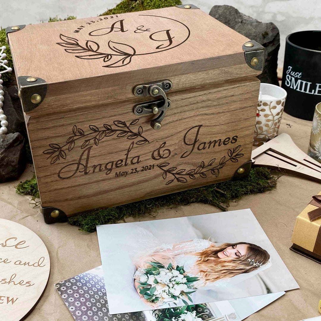 Wooden Memories Box Engraving Wedding Day photo №8