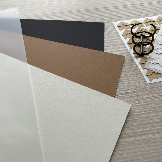 BLOCK of 10 additional sheets of paper and tracing paper for our Photo Album photo