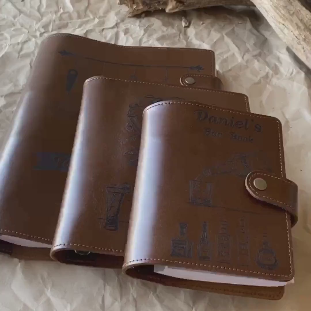 Personalized Leather BBQ Book