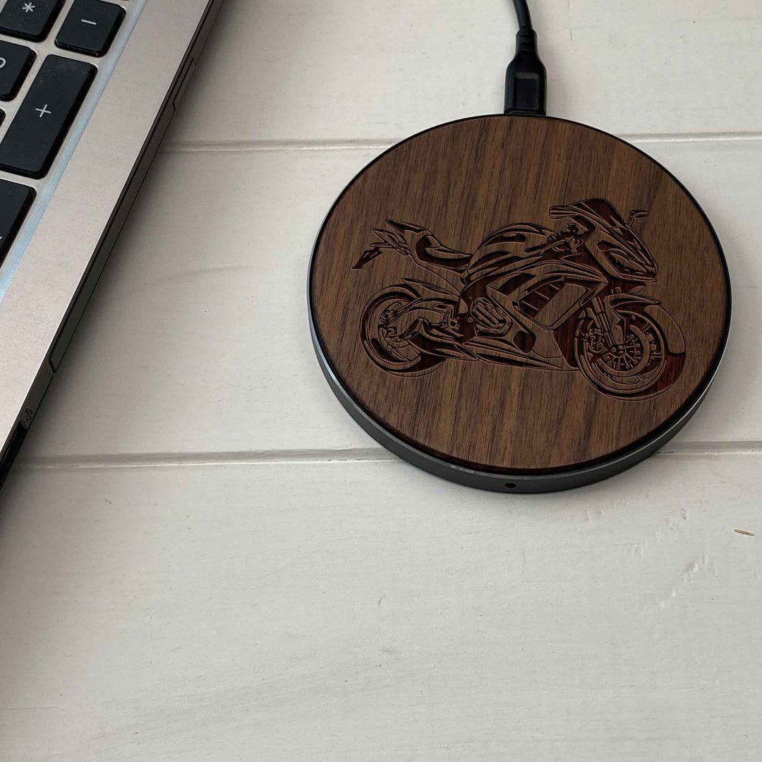Wireless Fast Charger engraving Bike photo №2