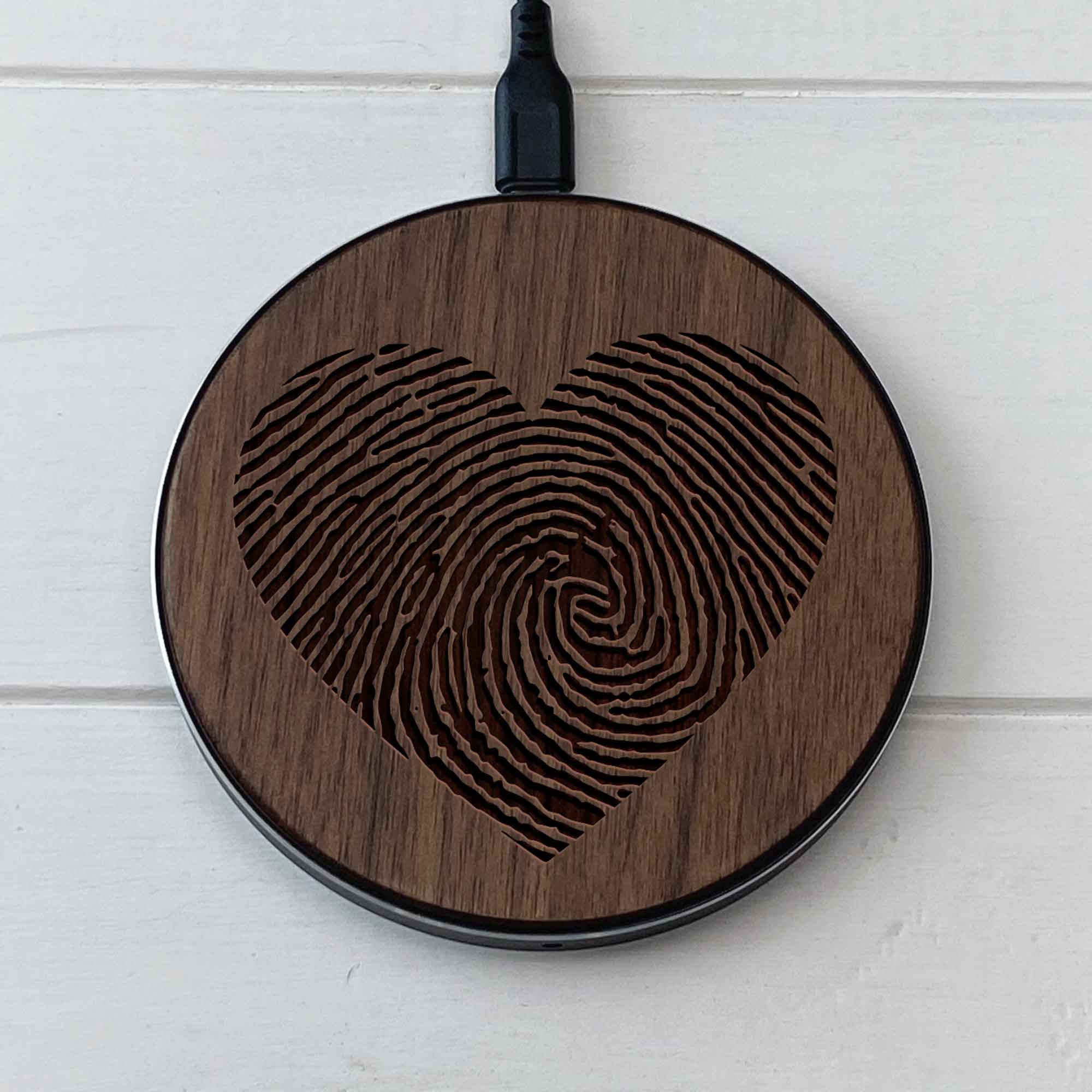 Wireless Fast Charger engraving Heart2