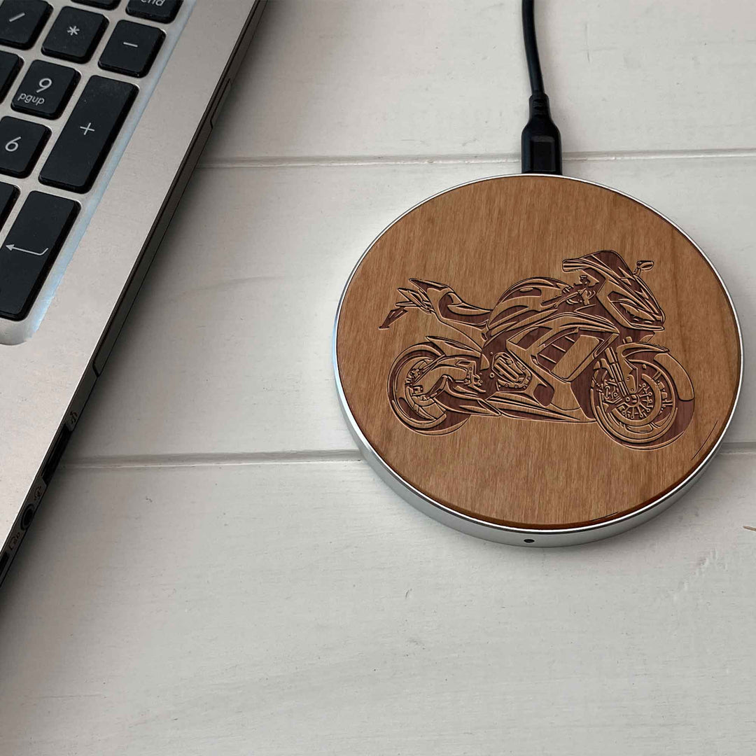 Wireless Fast Charger engraving Bike photo