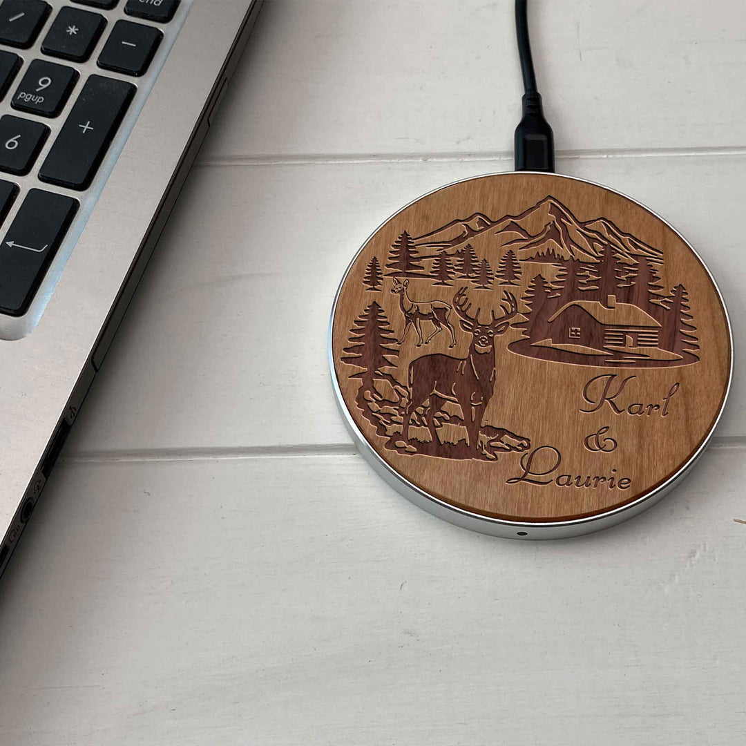 Wireless Fast Charger engraving Home photo №5