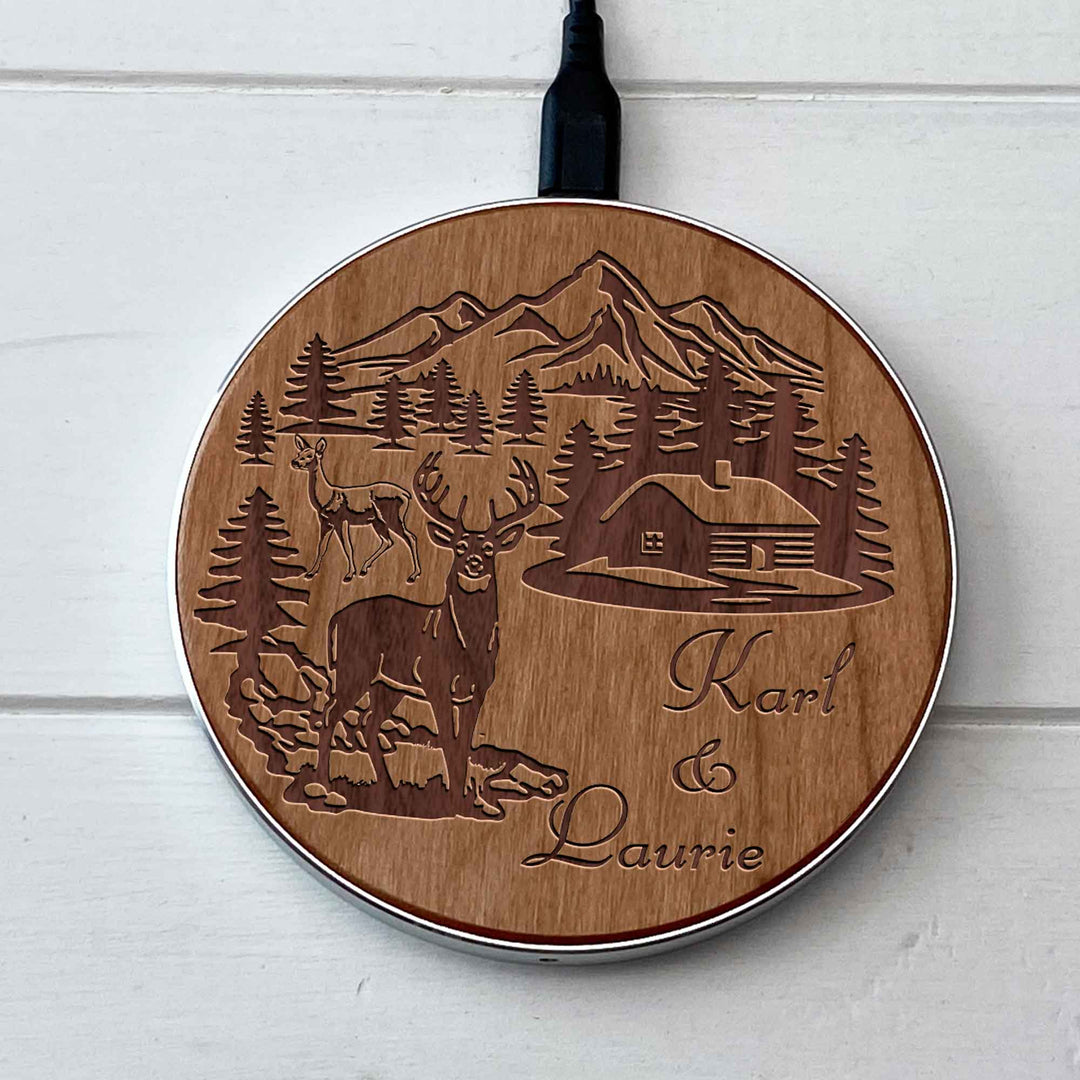 Wireless Fast Charger engraving Home photo