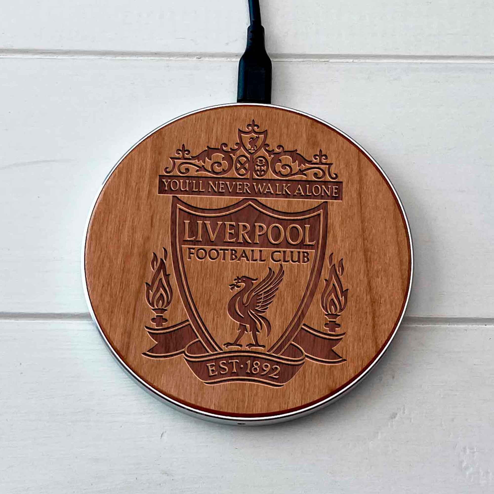 Wireless Fast Charger engraving Liverpool
