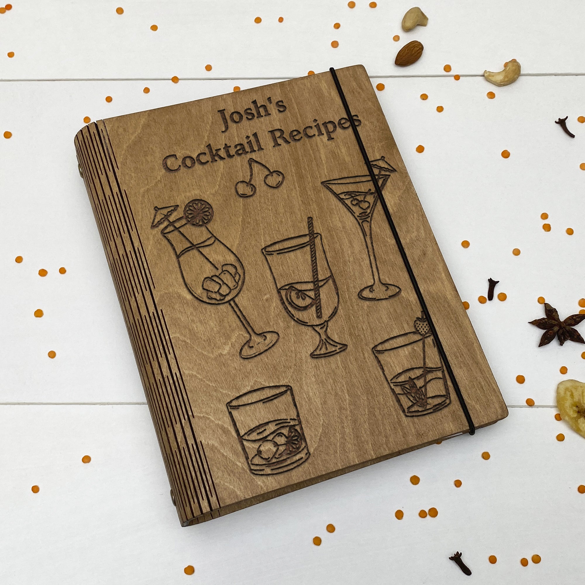 custom cocktail book