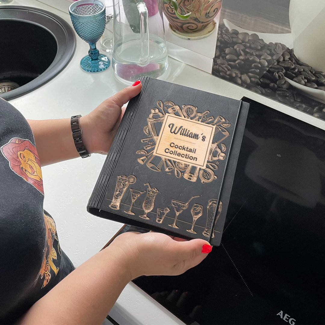 Cockteil collection book Free custom engraving photo